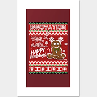 XMAS UGLY SWEATER INNOVATION Posters and Art